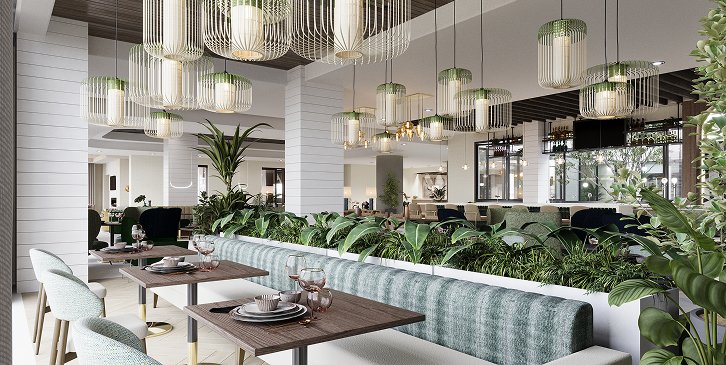 Restaurant dining interior